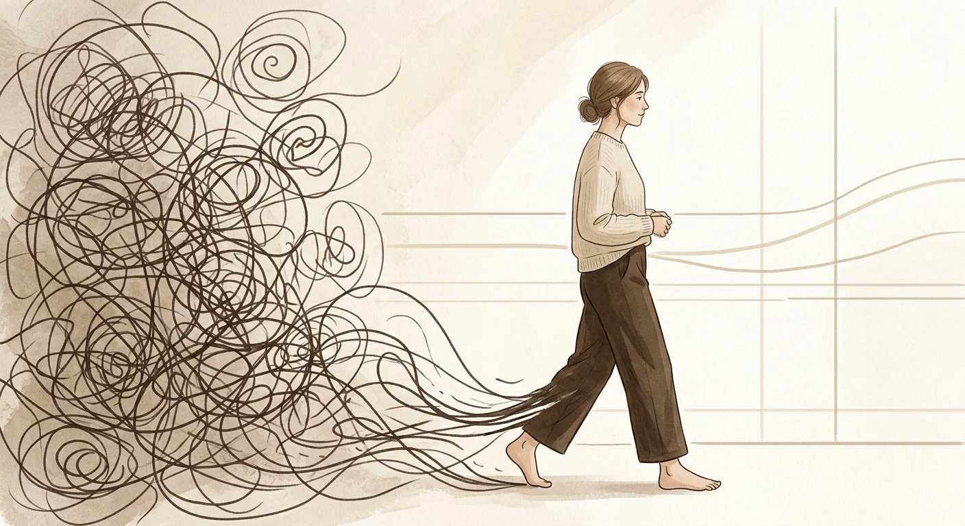 Vivir con ansiedad — ilustración del artículo sobre dificultades psicológicas